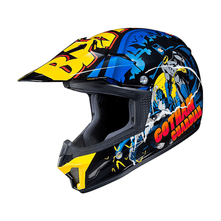 Шлем детский HJC CL-XYII BATMAN DC COMICS, MC23 Сине-желтый глянцевый M 