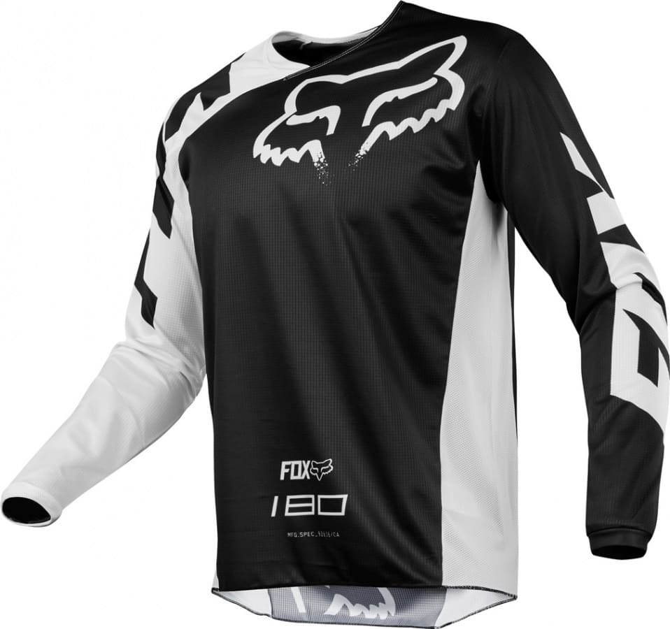 Джерси подростковая FOX 180 Revn Youth Jersey, Черно-белый