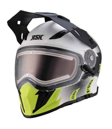 Шлем RSX Iceman H-331 Winter white green
