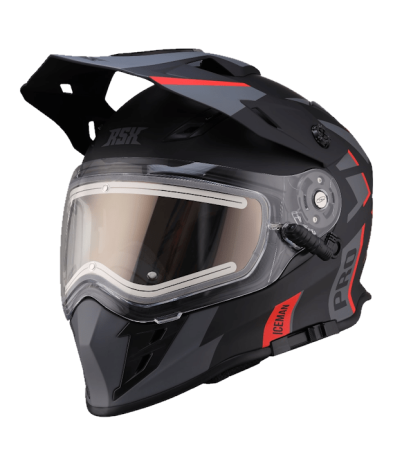 Шлем RSX Iceman H-331 Winter black red