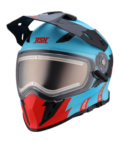 Шлем RSX Iceman H-331 Winter red blue