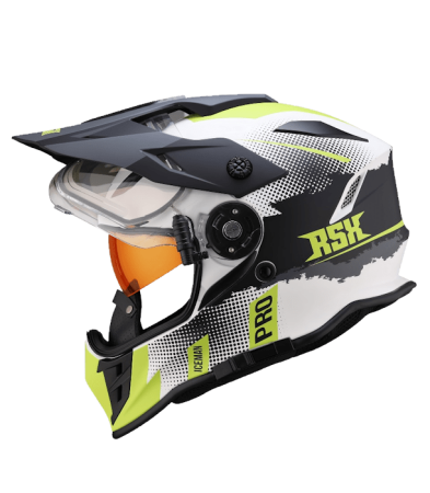 Шлем RSX Iceman H-331 Winter white green 1